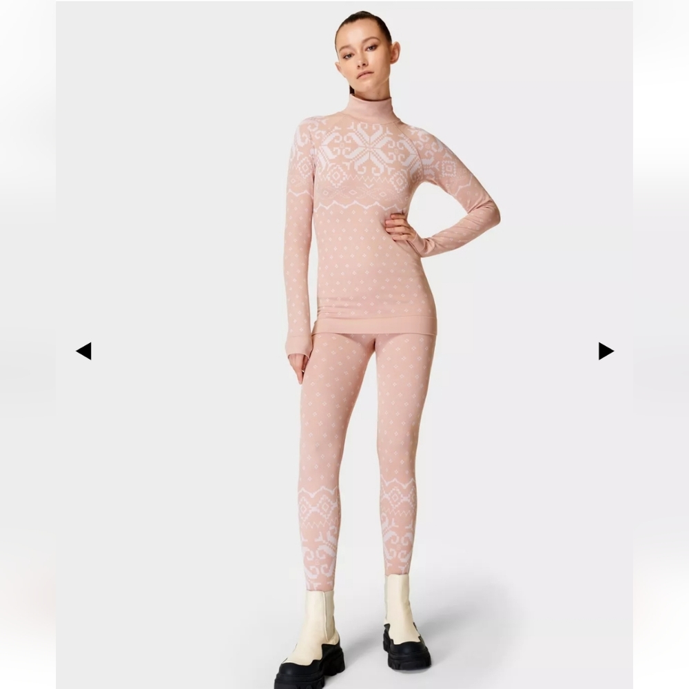 Sweaty Betty Fairisle Base Layer Leggings *NWT*  Size M  MSRP $118